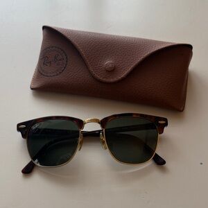 Ray-Ban Brown Club Master Sunglasses and Case
